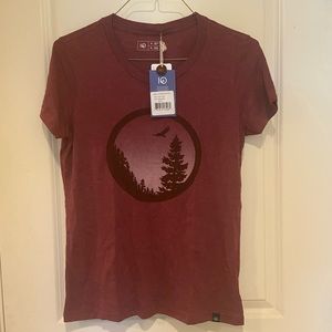 Ten tree Medium Burgundy Tee